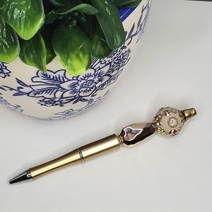 GODDESS GOLD BEADED PEN